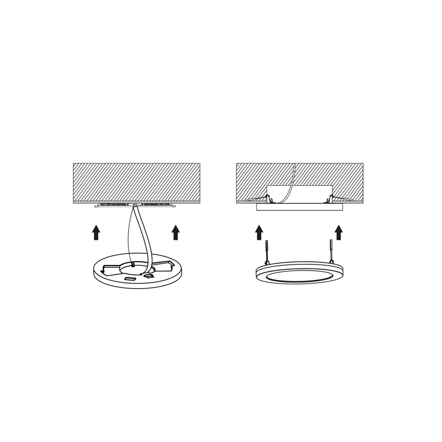 LED Ściemnialny panel z czujnikiem LEXA LED/12/18/24W/230V 3000/4000/6000K śr. 30 cm biały
