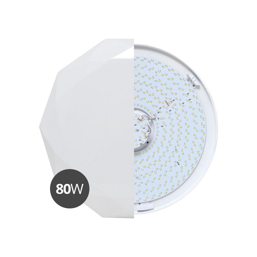 LED Plafon ściemnialny DIAMANT LED/80W/230V + pilot