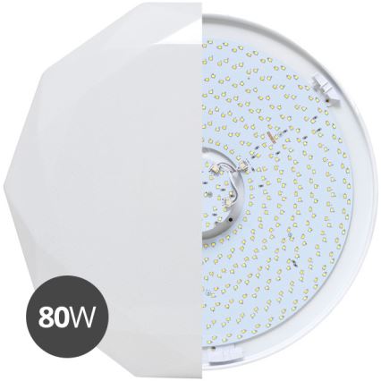 LED Regulowane oświetlenie sufitowe DIAMANT LED/80W/230V + pilot do zdalnego sterowania