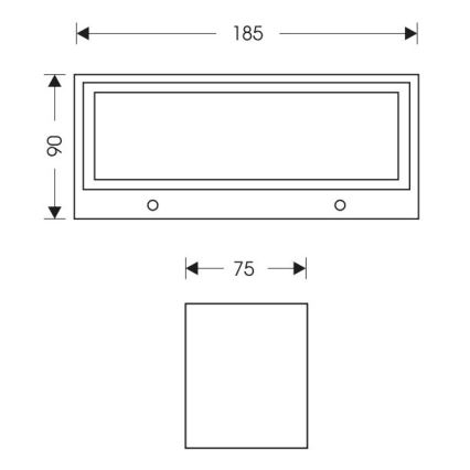 LED Kinkiet zewnętrzny OSKAR LED/12W/230V 4000K IP54