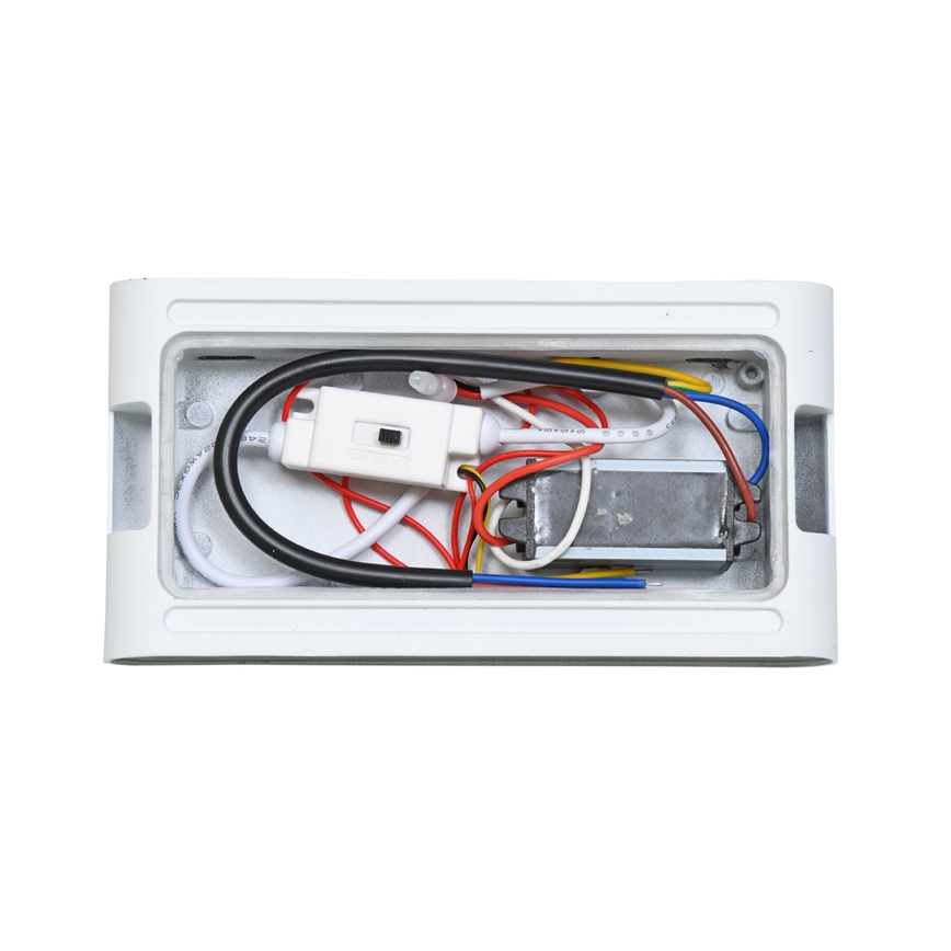 LED Kinkiet zewnętrzny BRICK 2xLED/6W/230V 3000/4000/6500K IP65 biały