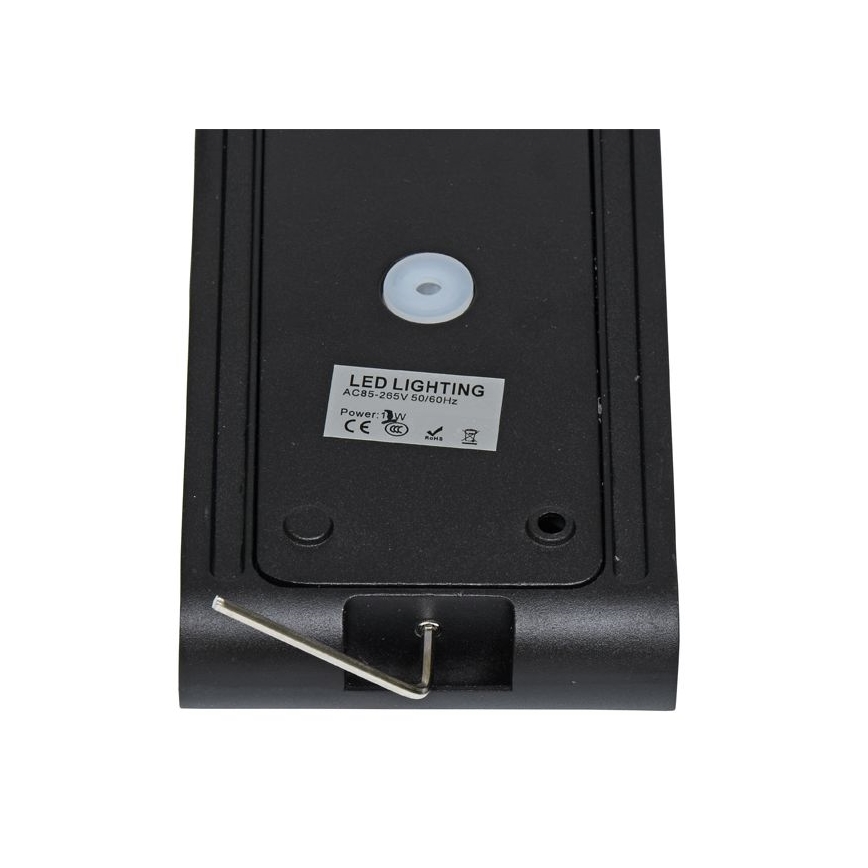 LED Kinkiet zewnętrzny BRICK 2xLED/6W/230V 3000/4000/6500K IP65 czarny