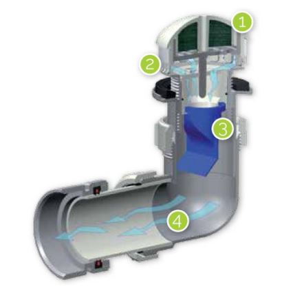 EcoStep 30011 - Pisuar bezwodny P1.1 ceramika/biały