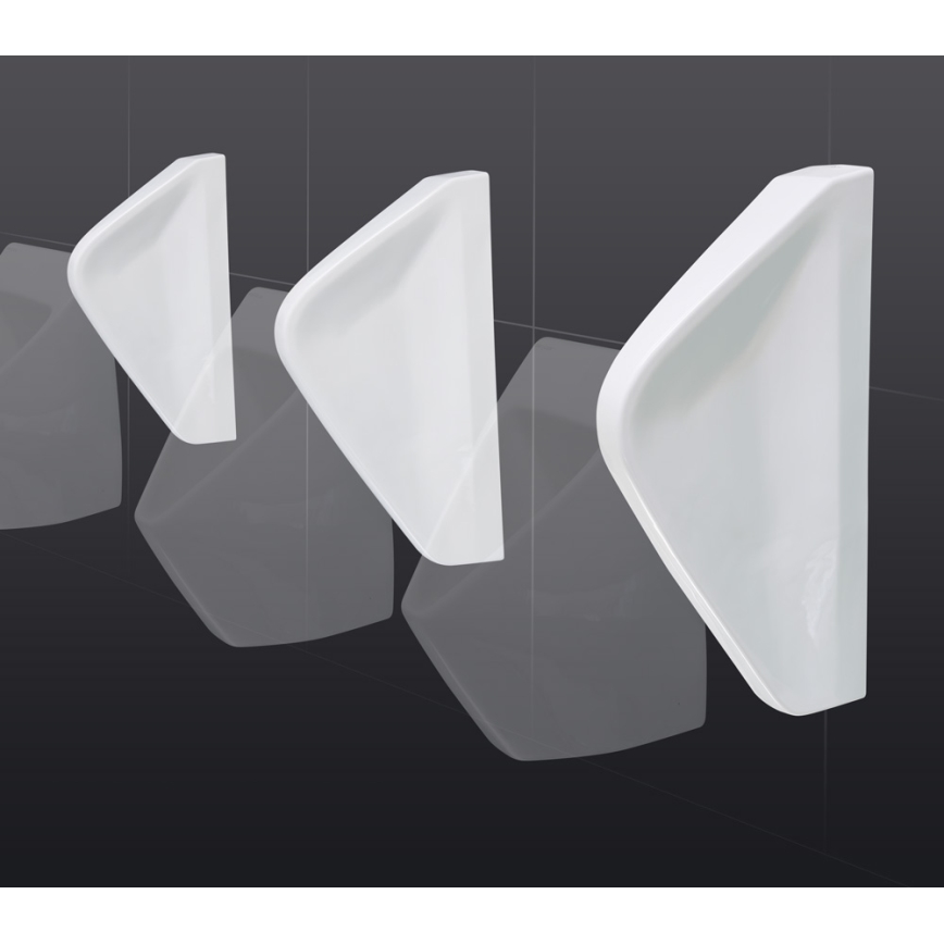 EcoStep 33001 - Ścianka działowa do pisuaru 57,5x36 cm ceramika/biała