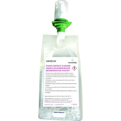 EcoStep 50061 - Dozownik do dezynfekcji D4 500 ml biały