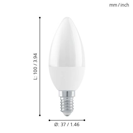 LED Ściemnialna żarówka E14/6W/230V - STEPDIMMING - Eglo