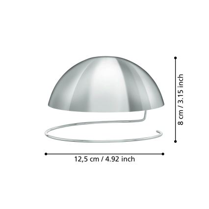 Eglo 11908 -  Dekoracyjna osłona na żarówkę G125 chrom błyszczący