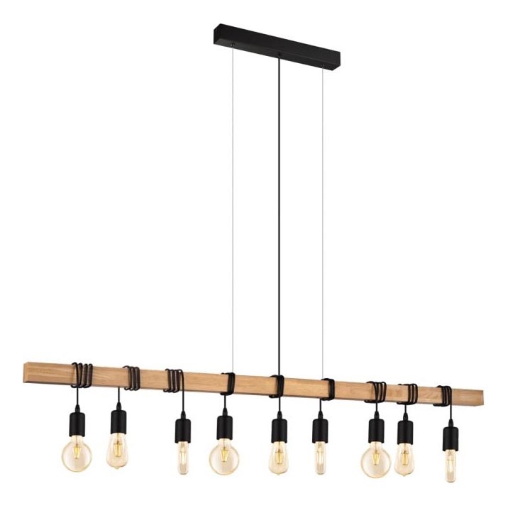Eglo 182429 - Lampa wisząca na linkach TOWNSHEND 9xE27/60W/230V
