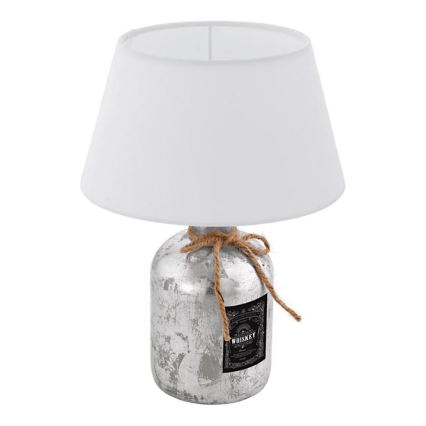 Eglo 202115 - Lampa stołowa MOJADA 1xE27/40W/230V biała