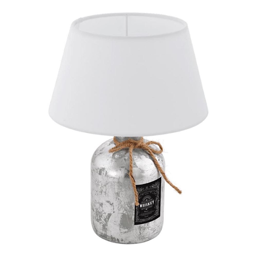 Eglo 202115 - Lampa stołowa MOJADA 1xE27/40W/230V biała