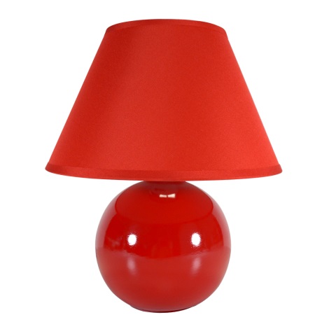 Eglo 23876 - Lampa stołowa TINA 1xE14/40W/230V czerwony