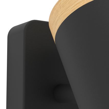 Eglo - Oprawa punktowa łazienkowa 3xGU10/3W/230V IP44 czarny/beżowy