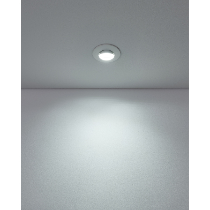 Eglo - Zestaw 7 opraw wpuszczanych LED, 4,9 W, 230 V, 2700/4000/6500 K, śr. 9 cm, biały