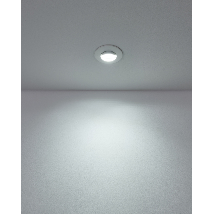 Eglo - ZESTAW 10x wpuszczanych opraw sufitowych LED/4,9W/230V 2700/4000/6500K śr. 9 cm, białe