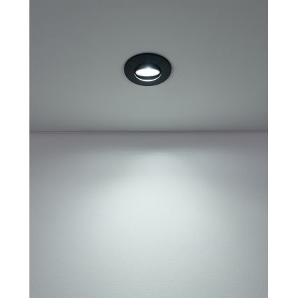 Eglo - ZESTAW 5x opraw wpuszczanych LED/4,9W/230V 2700/4000/6500K śr. 9 cm czarny