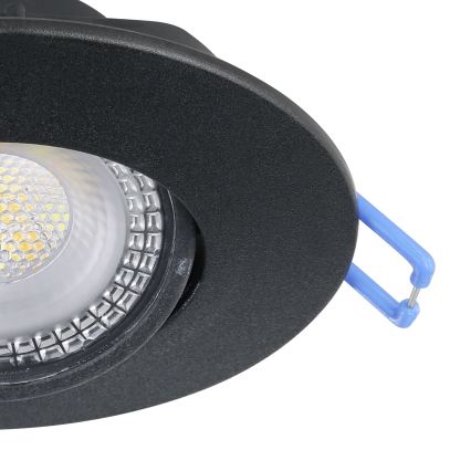 Eglo - Zestaw 10x opraw wpuszczanych LED/4,9W/230V 2700/4000/6500K śr. 9 cm czarne