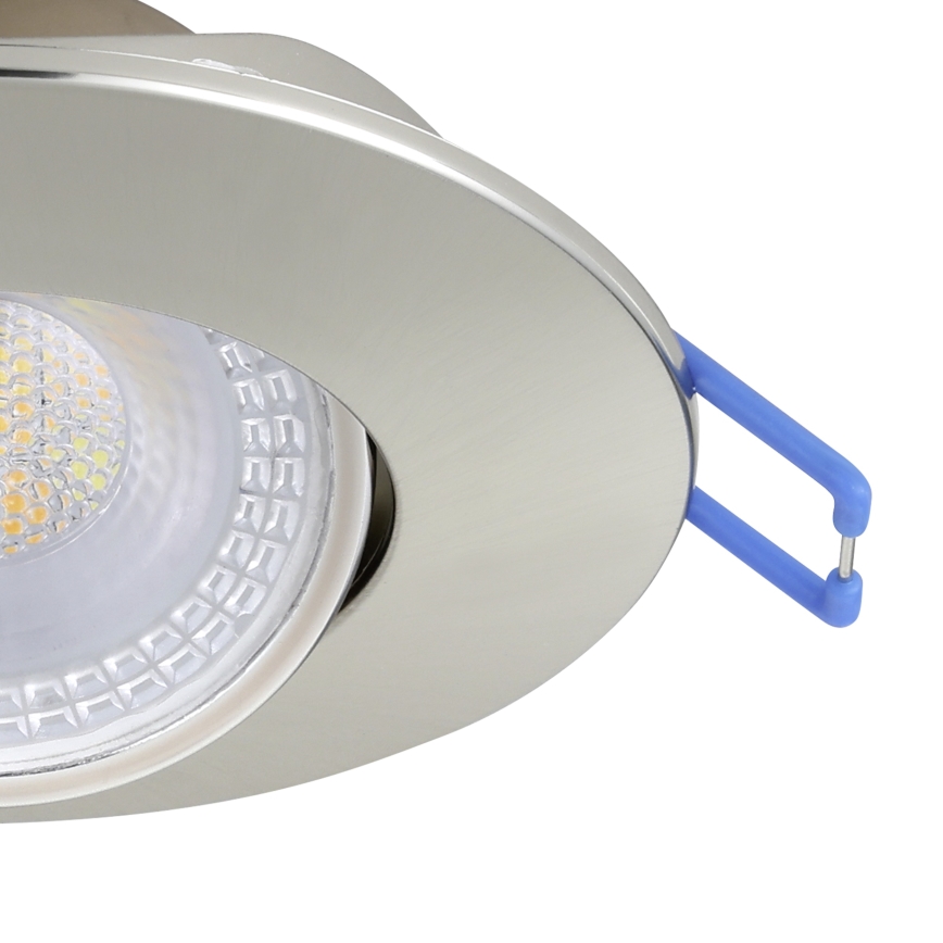 Eglo - Zestaw 3 opraw wpuszczanych LED/4,9W/230V 2700/4000/6500K śr. 9 cm matowy chrom