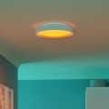 Eglo 300686 - LED RGBW ściemnialna lampa sufitowa MASSIGNANO-Z LED/18,5W/230V 2700-6500K śr. 40 cm biała + pilot zdalnego sterowania