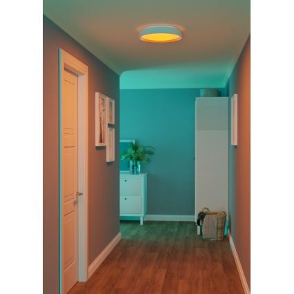 Eglo 300686 - LED RGBW ściemnialna lampa sufitowa MASSIGNANO-Z LED/18,5W/230V biała + pilot zdalnego sterowania