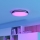 Eglo 300687 - Ściemnialna oprawa sufitowa LED RGBW MONTEGRANARO-Z LED/18,5W/230V 2700-6500K śr. 39,4 cm czarna + pilot zdalnego sterowania