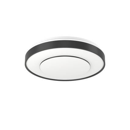 Eglo 300688 - LED RGBW ściemnialna oprawa sufitowa MONTERIGGIONI-Z LED/18,5W/230V 2700-6500K śr. 38,4 cm czarna + pilot zdalnego sterowania