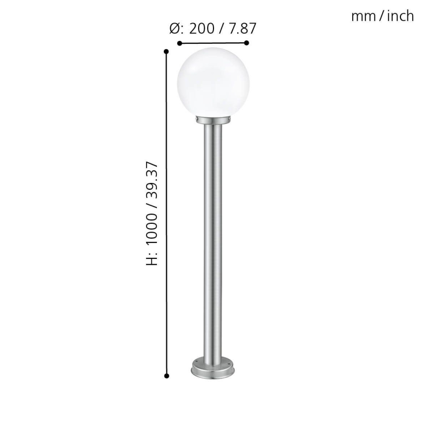 Eglo - Lampa zewnętrzna 1xE27/60W