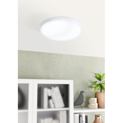 Eglo - LED Ściemniany plafon LED/20,5W/230V IP44 biały