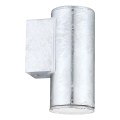 Eglo 30908 - LED zewnętrzny kinkiet RIGA 1xGU10/2,8W/230V IP44 srebrny