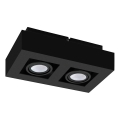 Eglo 31063 - LED oprawa punktowa MENDOZA 2xLED/4,7W/230V 3000K czarna