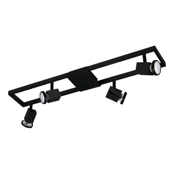Eglo 31072 - Oprawa punktowa LED ZERACO 4xGU10/4,5W/230V czarna