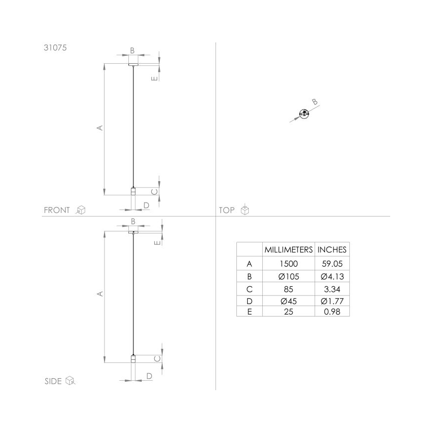 Eglo - Lampa wisząca na linkę 1xE27/40W/230V czarny/złoty