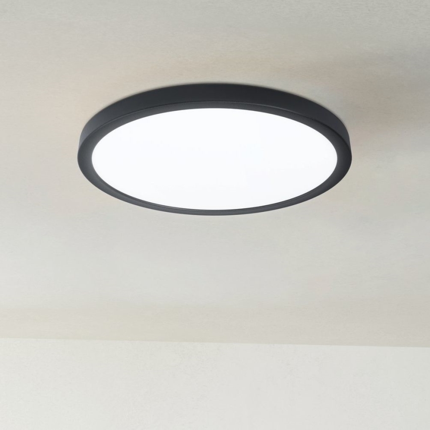 Eglo 31378 - LED Ściemnialny plafon łazienkowy ARGOLIS-Z LED/19,5W/230V 2700-6500K IP44 czarny