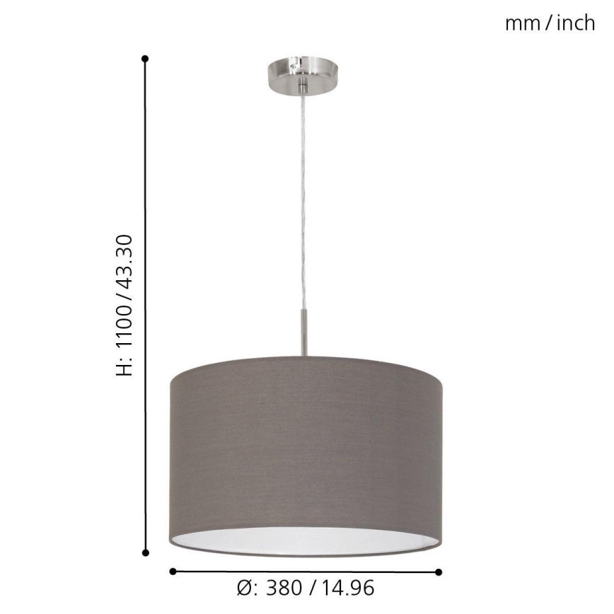 Eglo Lampa wisząca na linkach E27/60W/230V