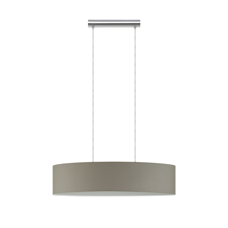 Eglo - Żyrandol na lince 2xE27/60W/230V taupe