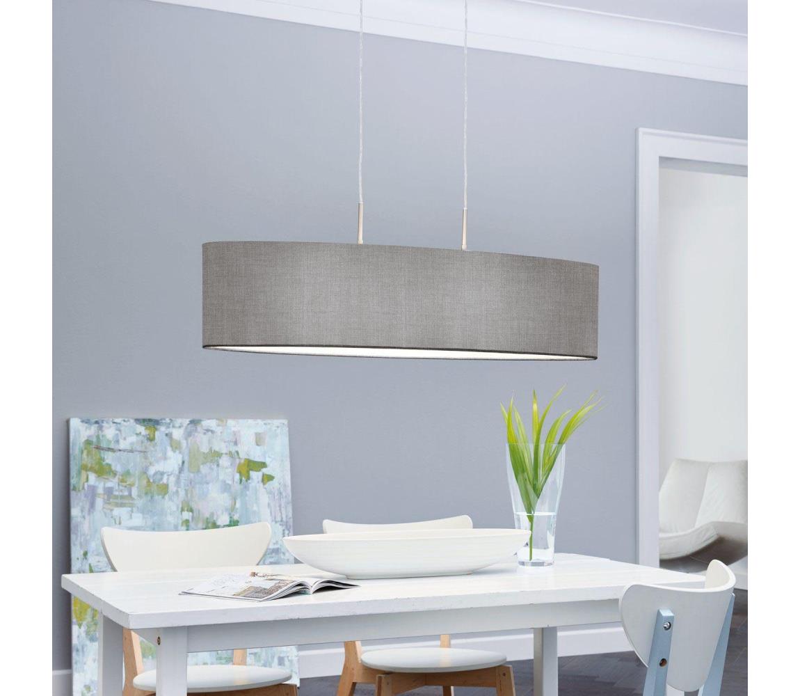 Eglo 31586 - Żyrandol na lince PASTERI 2xE27/60W/230V