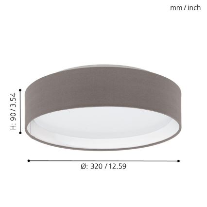 Eglo LED sufitowa lampa LED/11W/230V