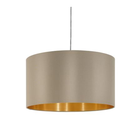 Eglo - Żyrandol na lince 1xE27/60W/230V taupe