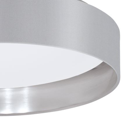 Eglo 31623 - Lampa sufitowa LED MASERLO LED/16W/230V 3000K śr. 40,5 cm szara/srebrna