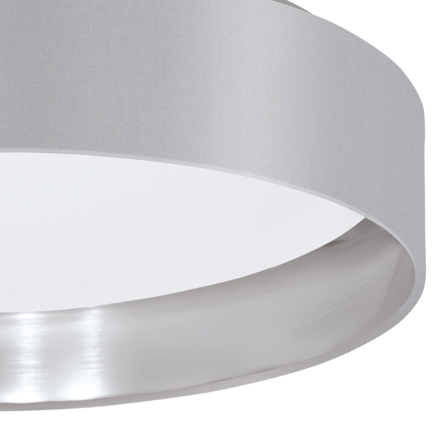 Eglo 31623 - Lampa sufitowa LED MASERLO LED/16W/230V 3000K śr. 40,5 cm szara/srebrna