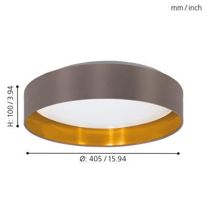 Eglo 31625 - LED światło sufitowe MASERLO LED SMD/18W/230V