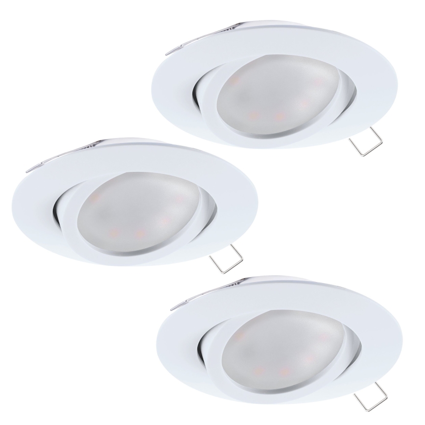Eglo - Zestaw 3x Oprawa wpuszczana LED TEDO 3xGU10-LED/5W/230V