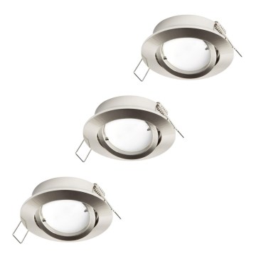 Eglo 31692 - ZESTAW 3x opraw wpuszczanych LED TEDO 1xGU10/5W/230V