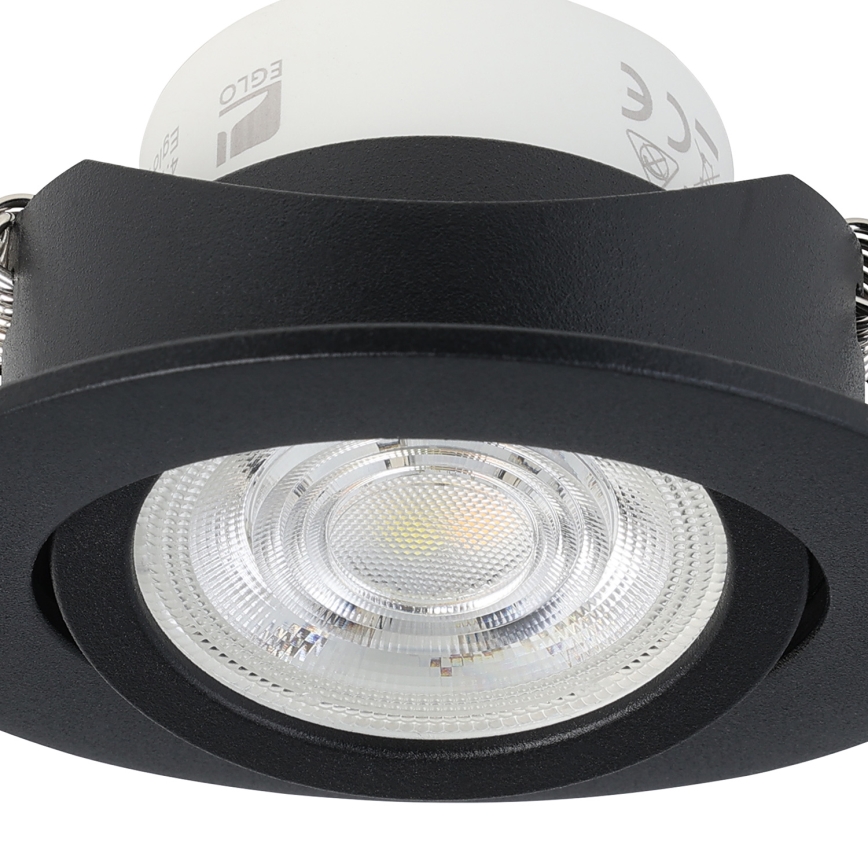 Eglo 31695 - LED RGBW Ściemnialna oprawa wpuszczana SALICETO-Z LED/4,7W/230V 2700-6500K czarny