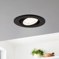 Eglo 31695 - LED RGBW Ściemnialna oprawa wpuszczana SALICETO-Z LED/4,7W/230V 2700-6500K czarny
