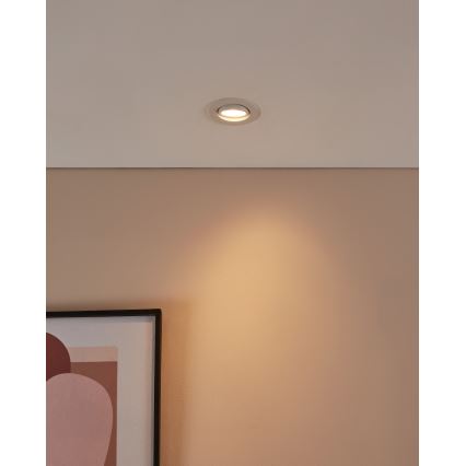 Eglo 31696 - LED RGBW Ściemnialna oprawa wpuszczana SALICETO-Z LED/4,7W/230V 2700-6500K biały
