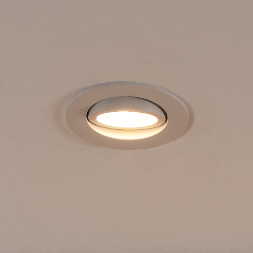 Eglo 31696 - LED RGBW Ściemnialna oprawa wpuszczana SALICETO-Z LED/4,7W/230V 2700-6500K biały