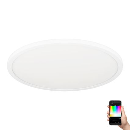 Eglo 31699 - Ściemnialna lampa sufitowa RGBW ROVITO-Z LED/16,5W/230V 2700-6500K biały
