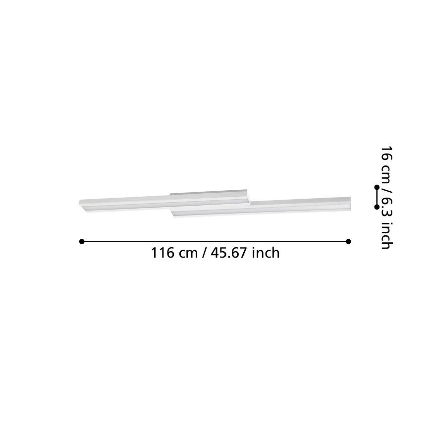 Eglo 31713 - LED RGBW Ściemnialny plafon SALITERAS-Z LED/20,4W/230V 2700-6500K biały