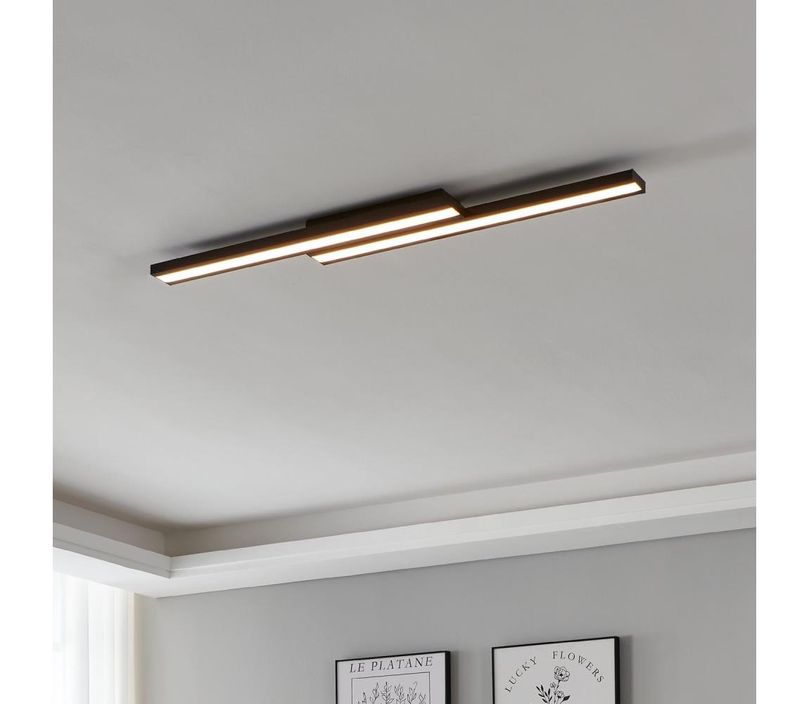 Eglo 31715 - Ściemnialna lampa sufitowa RGBW SALITERAS-Z 20,4W/230V czarny