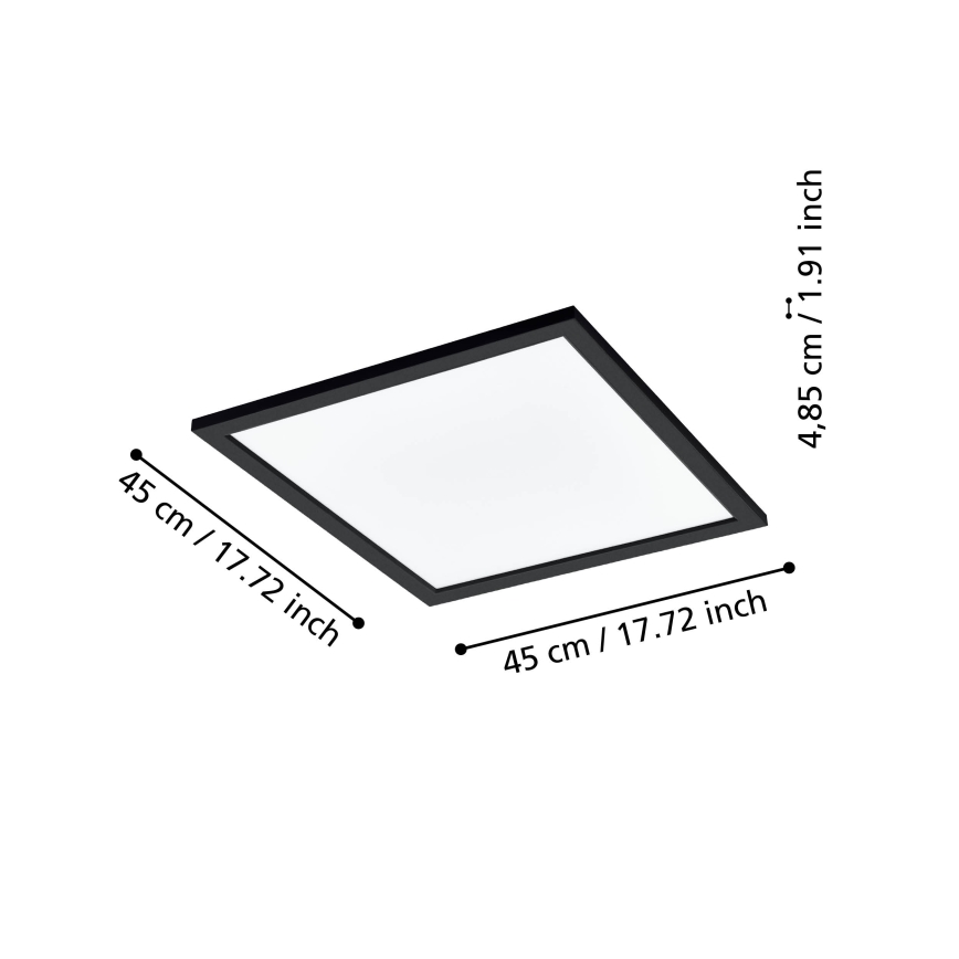 Eglo 31724 - LED Plafon ściemnialny SALOBRENA-Z LED/21,5W/230V 2700-6500K czarny